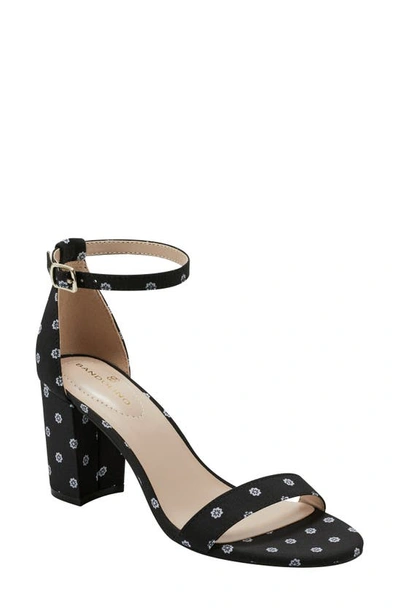 Bandolino Armory Ankle Strap Sandal In Black Print