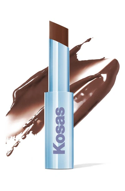 Kosas Wet Stick Moisturizing Shiny Sheer Lipstick In Cinnamon Spritz