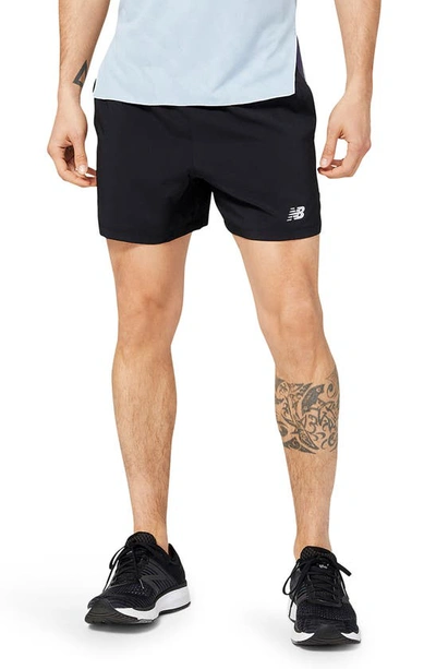 New Balance Accelerate Athletic Shorts In Black