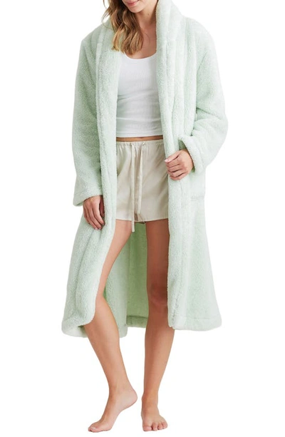 Papinelle Cosy Plush Robe In Mint