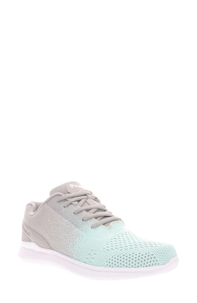 Propét Travelbound Duo Sneaker In Grey/ Mint