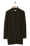 Vince Drape Collar Wool & Cashmere Cardigan In Tuscan Olive