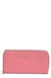 Kate Spade Pebbled Leather Continental Wallet In Pomegranate.