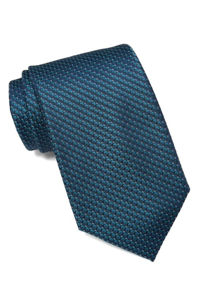 Perry Ellis Betan Textured Tie In Teal