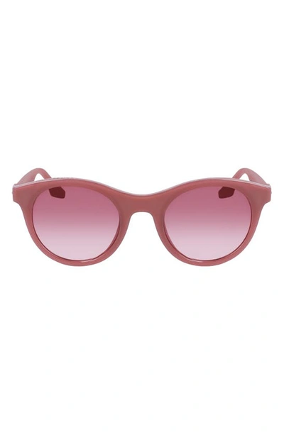 Converse Restore 49mm Gradient Round Sunglasses In Milky Saddle