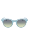 Converse Restore 49mm Gradient Round Sunglasses In Blue