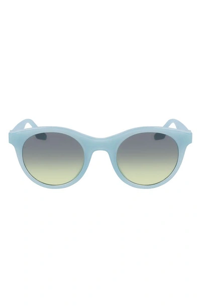 Converse Restore 49mm Gradient Round Sunglasses In Blue