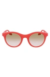 Converse Restore 49mm Gradient Round Sunglasses In Red