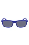 Converse Restore 54mm Rectangular Sunglasses In Milky  Blue