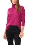 Vince Camuto Textured Turtleneck Sweater In Frenzy Purple
