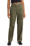 Bp. Mid Rise Cargo Chinos In Olive Sarma