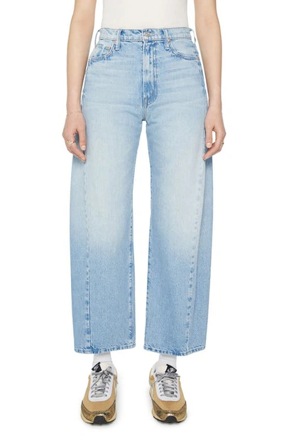 Mother The Half Pipe Sneak High Waist Wide Leg Jeans In Blue