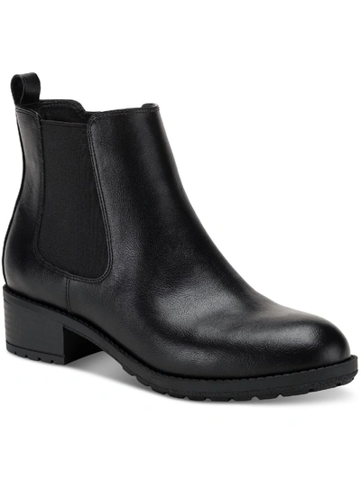 Style & Co Gladyy Womens Faux Suede Ankle Ankle Boots In Black