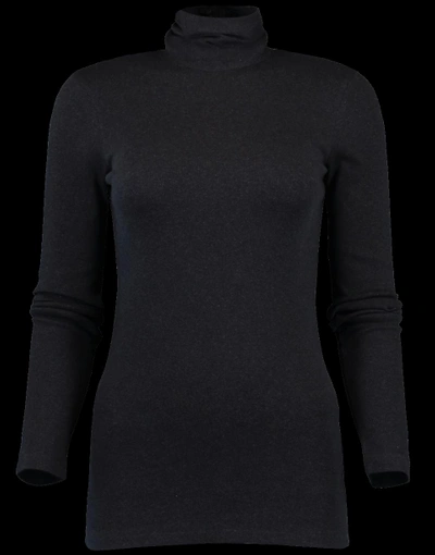 Brunello Cucinelli Ribbed Sweater In Anthraci