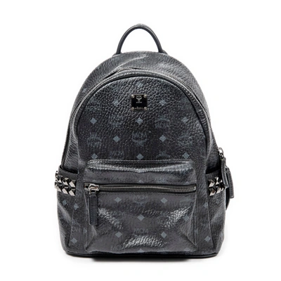 Mcm Small Side Studded Stark Backpack In Black