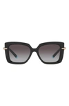 Tiffany & Co 53mm Gradient Butterfly Sunglasses In Black