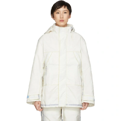 Kanghyuk Off-white Airbag Half Jacket In White Fakef