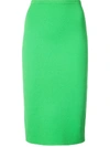 Diane Von Furstenberg Knit Pencil Skirt In Green