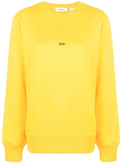 Helmut Lang Taxi Sweatshirt In Yellow