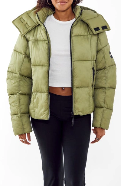 Iets Frans Ripstop Puffer Coat In Khaki