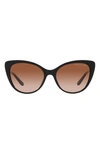 Polo Ralph Lauren 56mm Cat Eye Sunglasses In Black