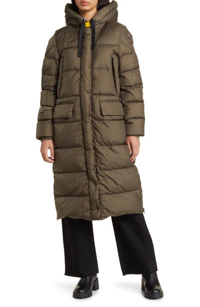 Parajumpers Mummy Water Repellent 700 Fill Power Down Ripstop Puffer Coat In Green