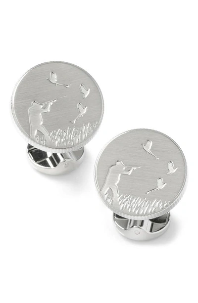 Cufflinks, Inc Hunter Embossed Cuff Links In Silver