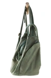 Free People We The Free Soho Convertible Leather Backpack In Washed Army