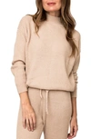 Gibsonlook Gigi Rib Mock Neck Sweater In Neutral