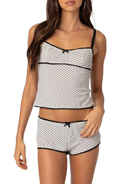 Edikted Kendall Polka Dot Camisole In White