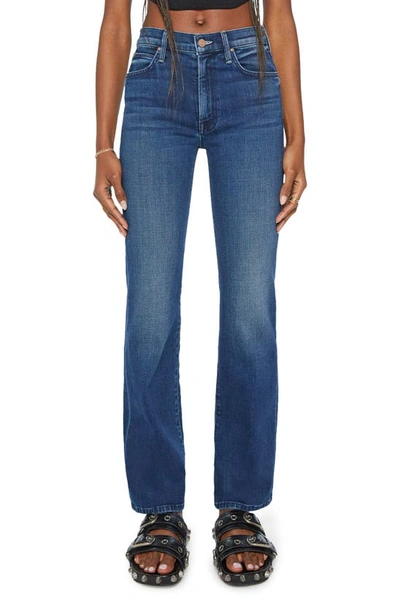 Mother The Kick It Straight Leg Jeans In Blue