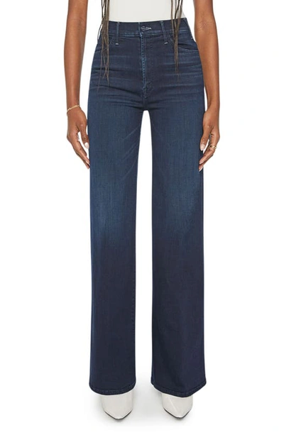 Mother The Hustler Roller Sneak Jeans In Blue