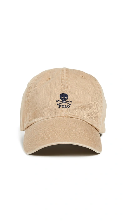 Polo Ralph Lauren Skull Crossbones Baseball Cap | domundocoaching.com