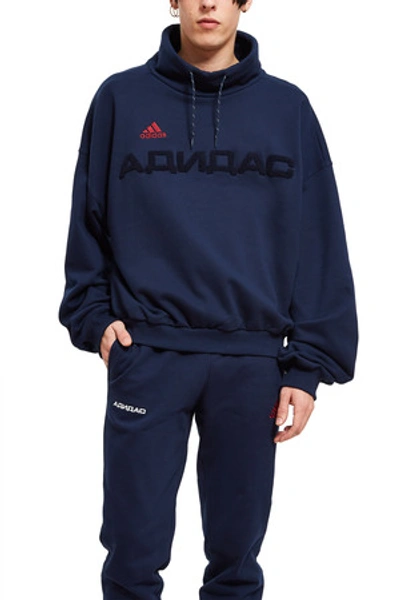 Gosha Rubchinskiy Opening Ceremony X Adidas Sweat Top In Navy - 1 | ModeSens