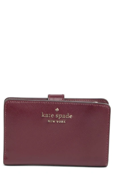 Kate Spade Staci Medium Bifold Leather Wallet In Lychee