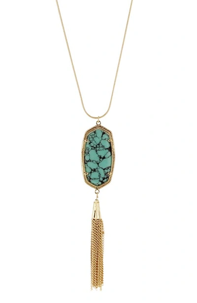 Olivia Welles Evie Tassel Pendant Necklace In Gold