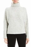 Max Studio Diagonal Texture Cowl Neck Sweater In Soft Hthr Grey As Sampled