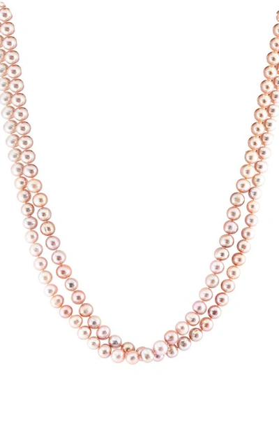 Effy Sterling Silver Freshwater Pearl Necklace In Pink