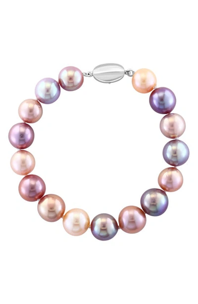 Effy Sterling Silver Freshwater Pearl Bracelet In Purple Multi