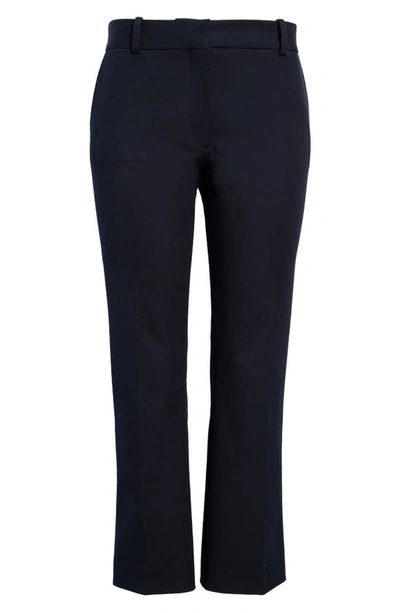 Frame Le Crop Mini Bootcut Trousers In Navy