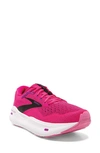 Brooks Ghost Max Running Shoe In Pink Glo/ Purple/ Black