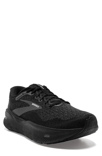 Brooks Ghost Max Running Shoe In Black/black/ebony
