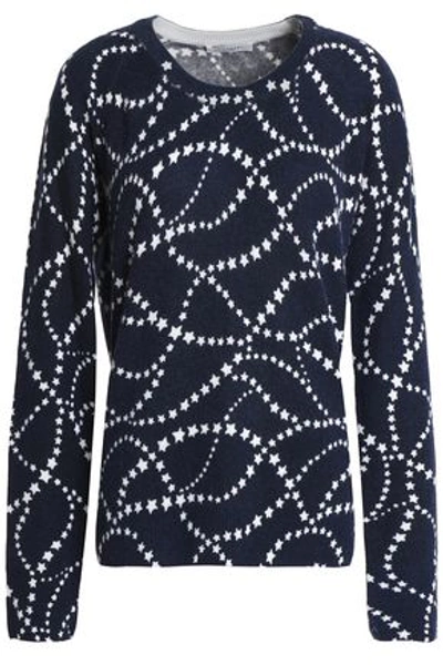 Equipment Woman Sloane Printed Cashmere Sweater Midnight Blue