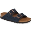 Birkenstock 'arizona' Soft Footbed Suede Sandal In Navy Suede