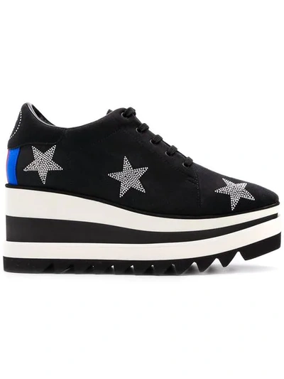 Stella Mccartney Sneak-elyse Studded Star Sneakers In Black