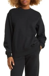 Bp. Oversize Crewneck Sweatshirt In Black Jet