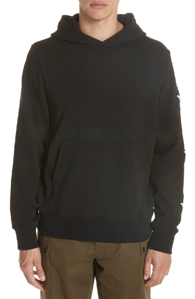 Ovadia & Sons Men's Star Hoodie Sweatshirt In Black White
