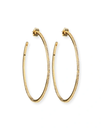 Tai Large Hoop Earrings W/ Pave In No Color