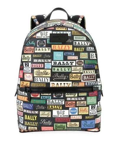 Bally Men's Gattes Logo-print Backpack In Multi