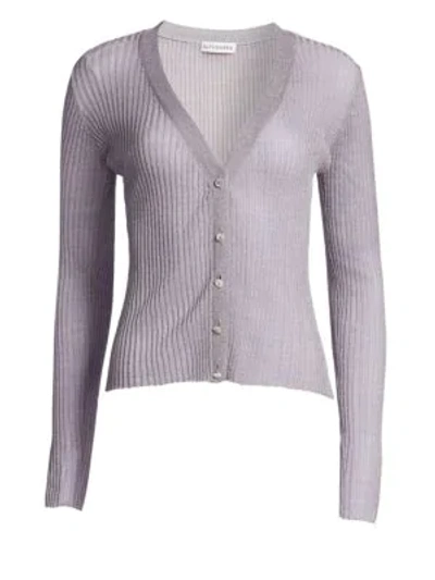 Altuzarra Jackson Lurex Cardigan In Violet